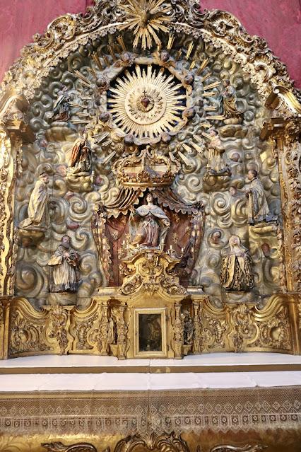 La iglesia del Convento del Espíritu Santo (5): el Retablo del Sagrado Corazón de Jesús.