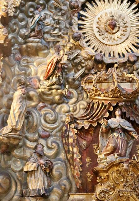 La iglesia del Convento del Espíritu Santo (5): el Retablo del Sagrado Corazón de Jesús.