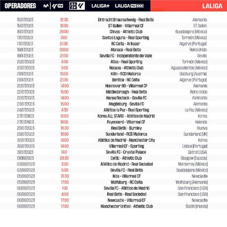 Los amistosos del Sevilla en pretemporada se emitirán en LaLigaTV, Movistar y DAZN