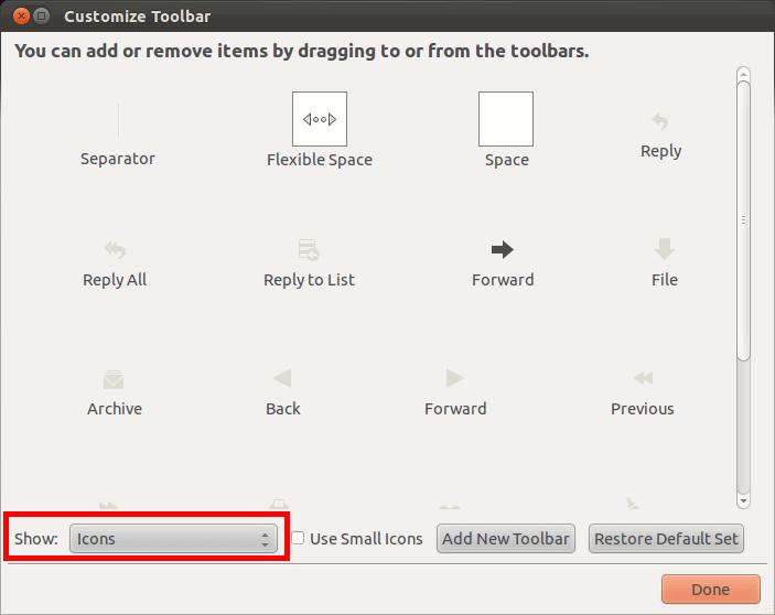 Como Embellecer el cliente de correo Thunderbird en Ubuntu