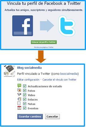 Publicar desde Facebook a Twitter