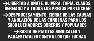 No a la criminalización de la protesta social