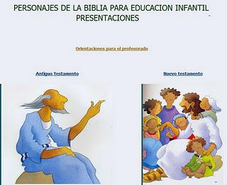 PERSONAJES DE LA BIBLIA PARA EDUCACIÓN INFANTIL
