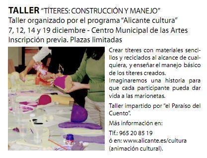 Alicante. Festitíteres 2011 - XXIV Festival Internacional de Títeres