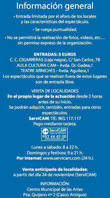 Alicante. Festitíteres 2011 - XXIV Festival Internacional de Títeres