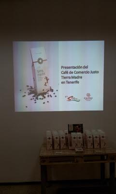 fotos de la presentación del Café de Comercio Justo Tierra Madre