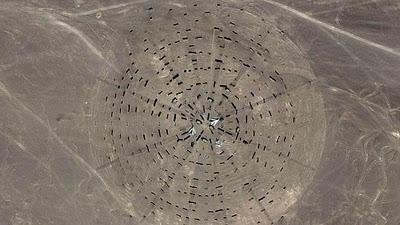 Extrañas estructuras chinas vistas desde el espacio