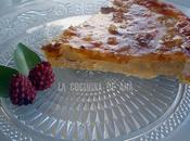 Pastel platano almendras