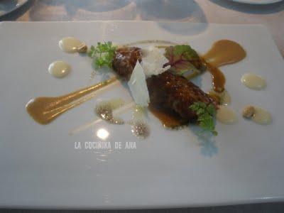 CHAMPIÑONES RELLENOS Y  VIAJE A MÓN SANT BENET