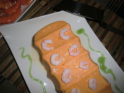 Pastel de atún y gambas