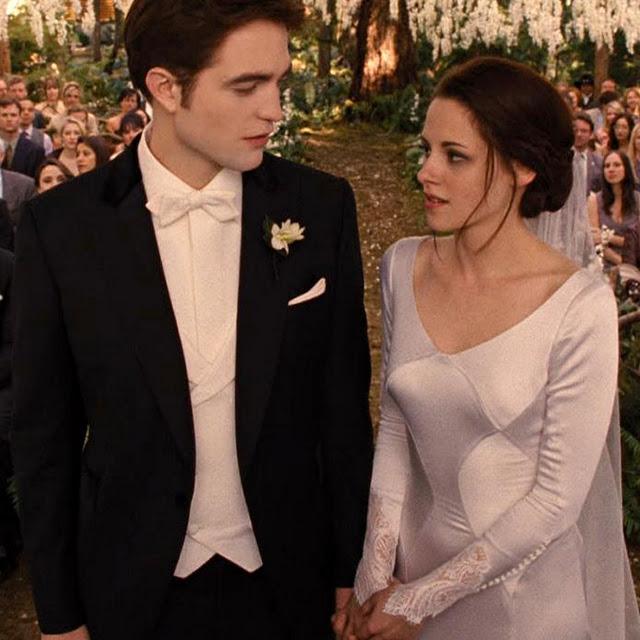 Bella y su vestido de novia en la película Amanecer
