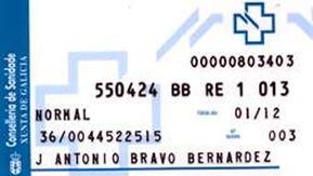 Tarjeta sanitaria gallega Tarjeta sanitaria gallega
