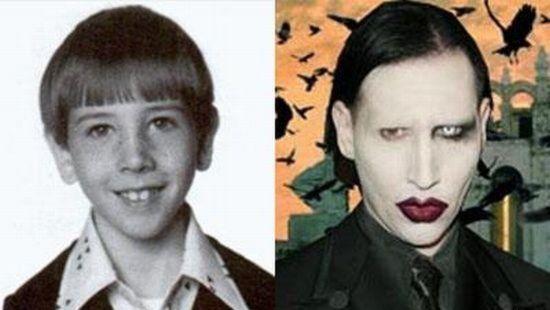 Marilyn Manson cuando niño.