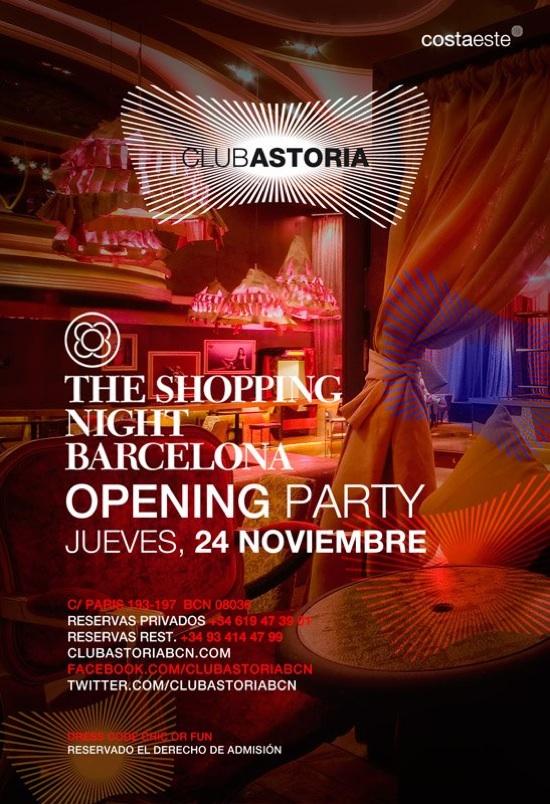 shopping night barcelona club astoria