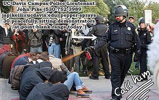 El video con lanzamiento de gas pimienta a estudiantes en California y la huelga que viene [+ video]