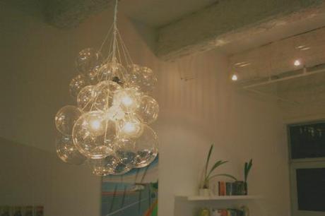 Diy: Elegante Lámpara de techo con burbujas de cristal. Paso a paso fotográfico