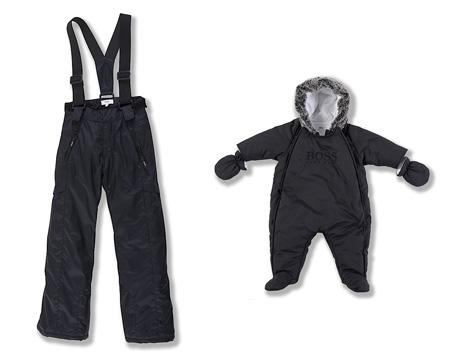 Boss, moda infantil chic hasta en la nieve