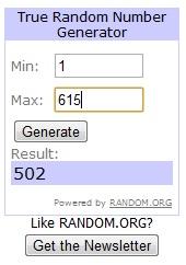 Fallo: Sorteo Heraldos de la Luna Roja