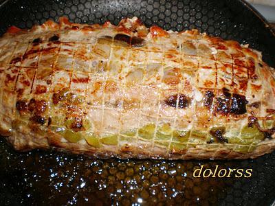 Lomo en abanico de colores con salsa de setas trufadas