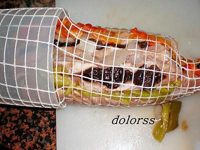 Lomo en abanico de colores con salsa de setas trufadas