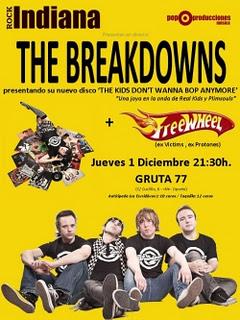 The Breakdowns Unico Concierto En España (1 Diciembre, Madrid)