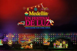 Festival de luz en Medellín