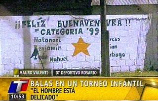 UN TORNEO CON NIÑOS DE 12 AÑOS TERMINA A BALAZOS EN ROSARIO