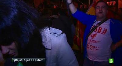 Trabajadores de La Sexta, agredidos el 20-N frente a la sede del PP