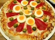 Pizza palmitos jamon