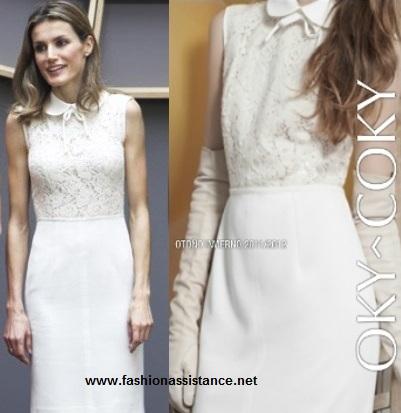 Consigue el vestido blanco que Dña. Letizia lució en Chile