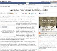 Austen se reinventa en las redes sociales, de Carmen Mañana