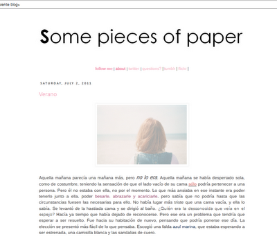 Blogueros: Some pieces of paper y Entre letras y café