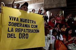 En las calles se celebró repatriación soberana del oro venezolano.