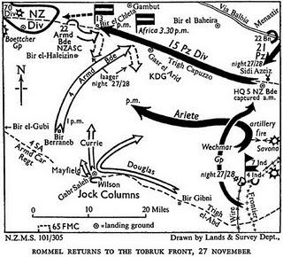 El Octavo Ejército Británico estrena comandante y rompe el cerco de Tobruk - 27/11/1941.