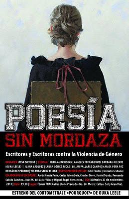 POESÍA SIN MORDAZA. Escritores y escritoras contra la violencia de género. FNAC MADRID 23-11-2011