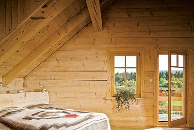 CABANA DE MADERA EN EL BOSQUE