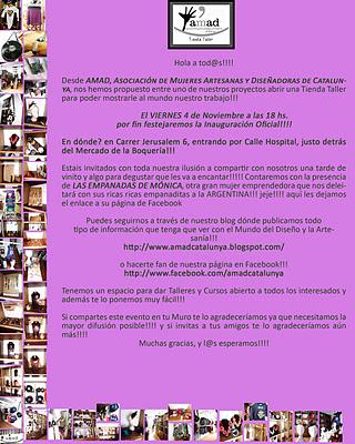 AMAD Tienda Taller, Gran Inauguración y EL RINCÓN DE TEO PRESENTEEEE!!!!!