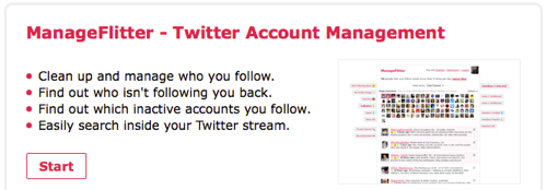 Elimina seguidores que no te siguen en Twitter con ManageFlitter