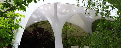 Estructura orgánica para el jardín