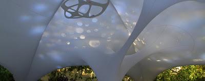 Estructura orgánica para el jardín