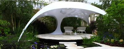 Estructura orgánica para el jardín