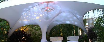 Estructura orgánica para el jardín