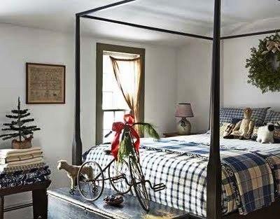Decoración de Navidad en dormitorios