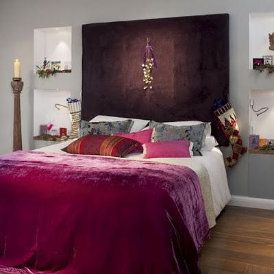 Decoración de Navidad en dormitorios