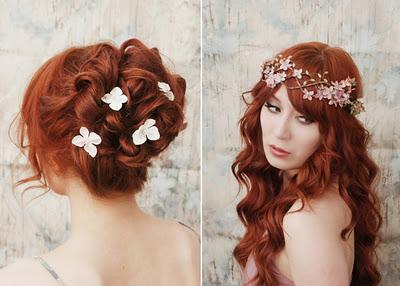 Detalles florales para el cabello de las novias