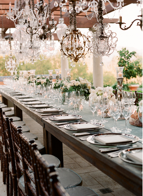 Decoración de mesas de boda: una mesa romántica
