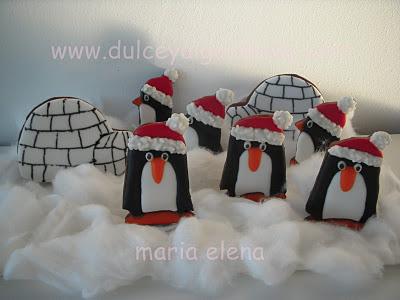 Galletas decoradas...navidades en el Polo !!