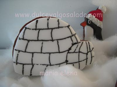 Galletas decoradas...navidades en el Polo !!