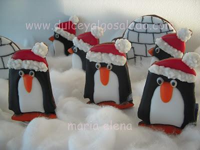 Galletas decoradas...navidades en el Polo !!