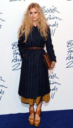 2011 British Fashion Awards. Laura Bailey in Burberry Prorsum